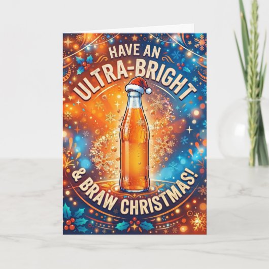 Carte de Noël Orange Fizz Braw (Devant)