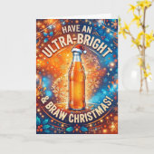 Carte de Noël Orange Fizz Braw (Fleur jaune)