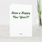 Carte de Noël Orange Tabby (Dos)