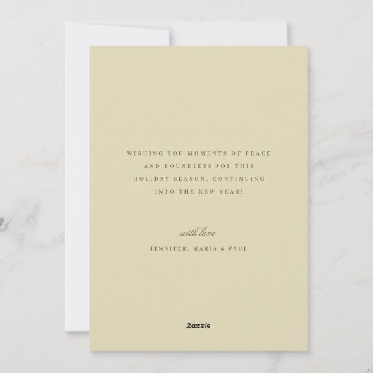 Carte de Noël Orange Wreath (Dos)