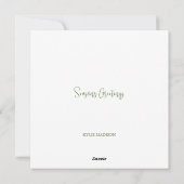 Carte de Noël Orca (Dos)