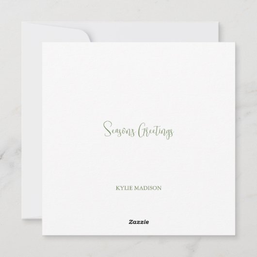 Carte de Noël Orca (Dos)