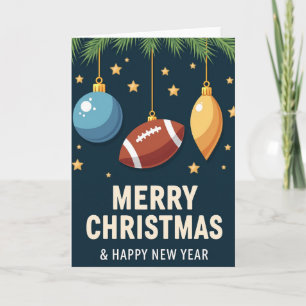 Carte de Noël Ornement de Football