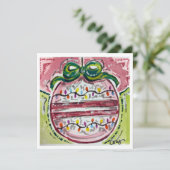 Carte de Noël Ornement de Noël (Debout devant)