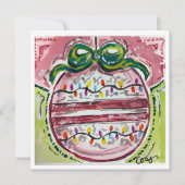 Carte de Noël Ornement de Noël (Devant)