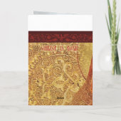 Carte de Noël orthodoxe russe - Lumière dorée (Dos)