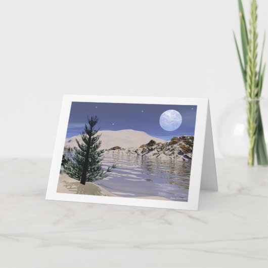 Carte de Noël ou de solstice - "Solstice Blessings (Devant)