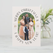 Carte de Noël Ovale classique moderne (Debout devant)