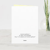 Carte de Noël ovale verte de photo (Dos)