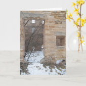 Carte de Noël "Oxford Mill Entrées" (Fleur jaune)