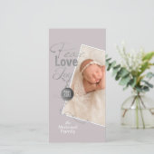 Carte de Noël Paix Amour Joie (Debout devant)