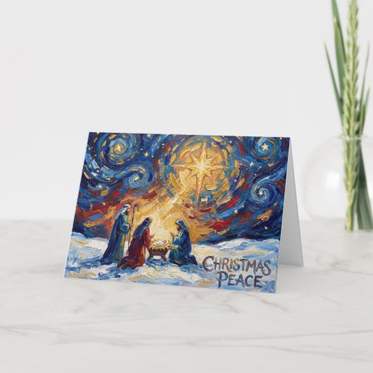 Carte de Noël Paix de Noël (Devant)