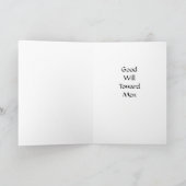 Carte de Noël Paix sur Terre (Intérieur)