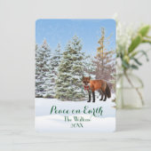 Carte de Noël Paix sur Terre (Debout devant)
