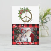 Carte de Noël Paix sur Terre (Debout devant)