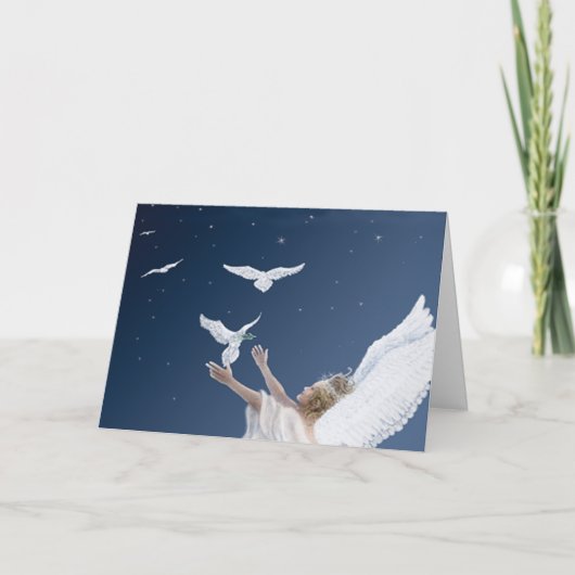 Carte de Noël Paix sur Terre (Devant)