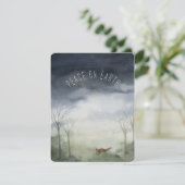 Carte de Noël Paix sur Terre Carte de vacances  (Debout devant)