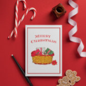 Carte de Noël Panier de vacances