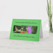 Carte de Noël papillon (Devant)