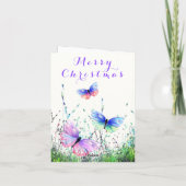 Carte de Noël Papillons Volants (Dos)