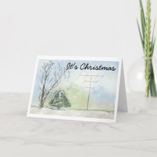 Carte de Noël par radio amateur avec le vers