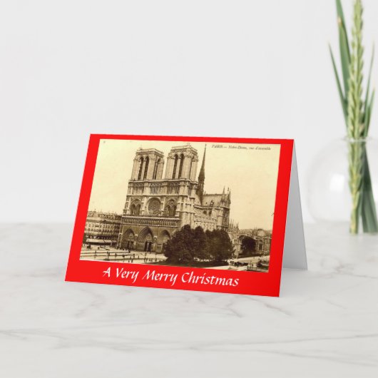 Carte de Noël - Paris, Notre-Dame (Devant)
