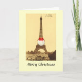 Carte de Noël - Paris, Tour Eiffel (Devant)
