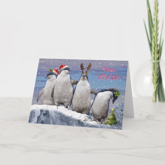 Carte de Noël Party Pingos (Devant)
