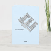 Carte de Noël "pas de place pour nous" (Dos)