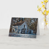 Carte de Noël "Passé Brisé" (Fleur jaune)