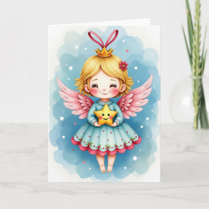 Carte de Noël Pastel Angel