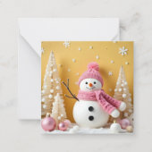 Carte de Noël Pastel - Carte Plate (Devant)