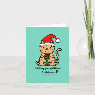 Carte de Noël Pat Purrfect