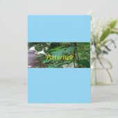 carte de Noël patience (Debout devant)