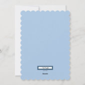 Carte de Noël Patinage sur glace Pingouin (Dos)