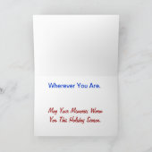 Carte de Noël Patriotique Aquarelle - Ver. 5 (Intérieur)