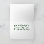 Carte de Noël Patriotique Aquarelle - Ver. 6 (Intérieur)