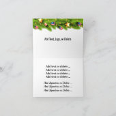 Carte de Noël patriotique avec un aigle américain (Intérieur)