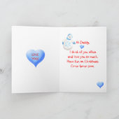 Carte de Noël patriotique pour papa dans l'armée (Intérieur)