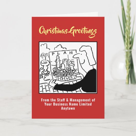 Carte de Noël Paysage et Conception de Jardin (Devant)