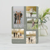 Carte de Noël Peace Hope Joy (Debout devant)