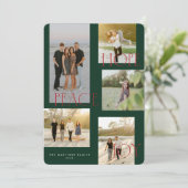 Carte de Noël Peace Hope Joy (Debout devant)