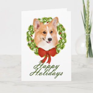 Carte de Noël Pembroke Corgi
