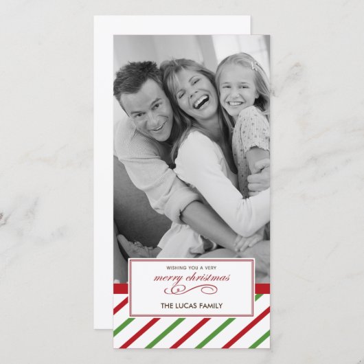 Carte de Noël Peppermenthe (Devant / Derrière)