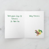 Carte de Noël : Perdrix dans le poirier. (Intérieur)