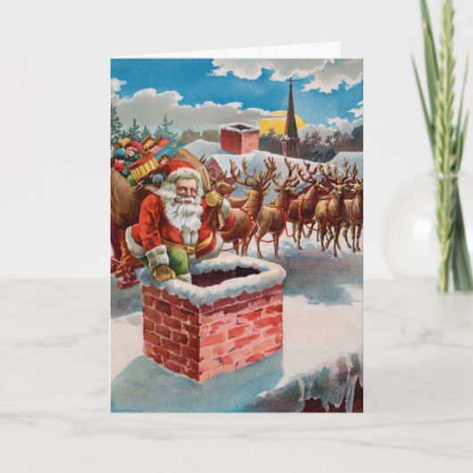 Carte de Noël père Noël (Devant)