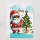 Carte de Noël Père Noël (Devant)