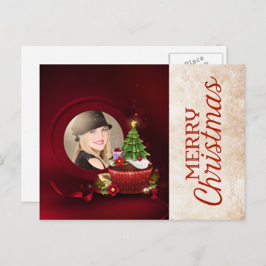 Carte de Noël père Noël (Devant / Derrière)