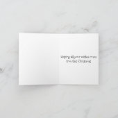 carte de Noël père Noël (Intérieur)
