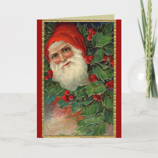 Carte de Noël Père Noël allemande (Devant)